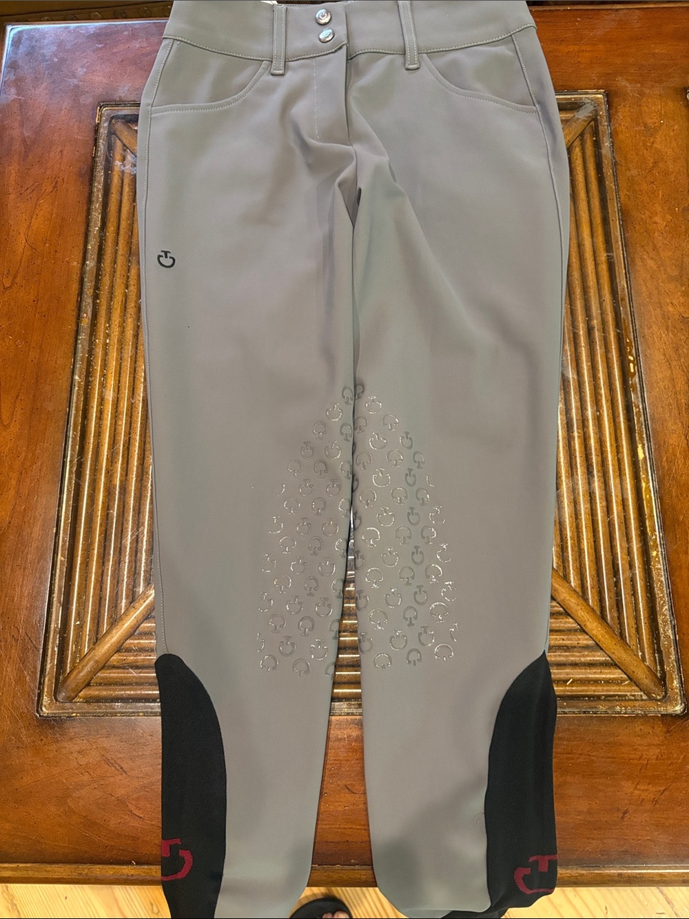 Cavalleria Toscana Like New Knee Patch Gray Breeches